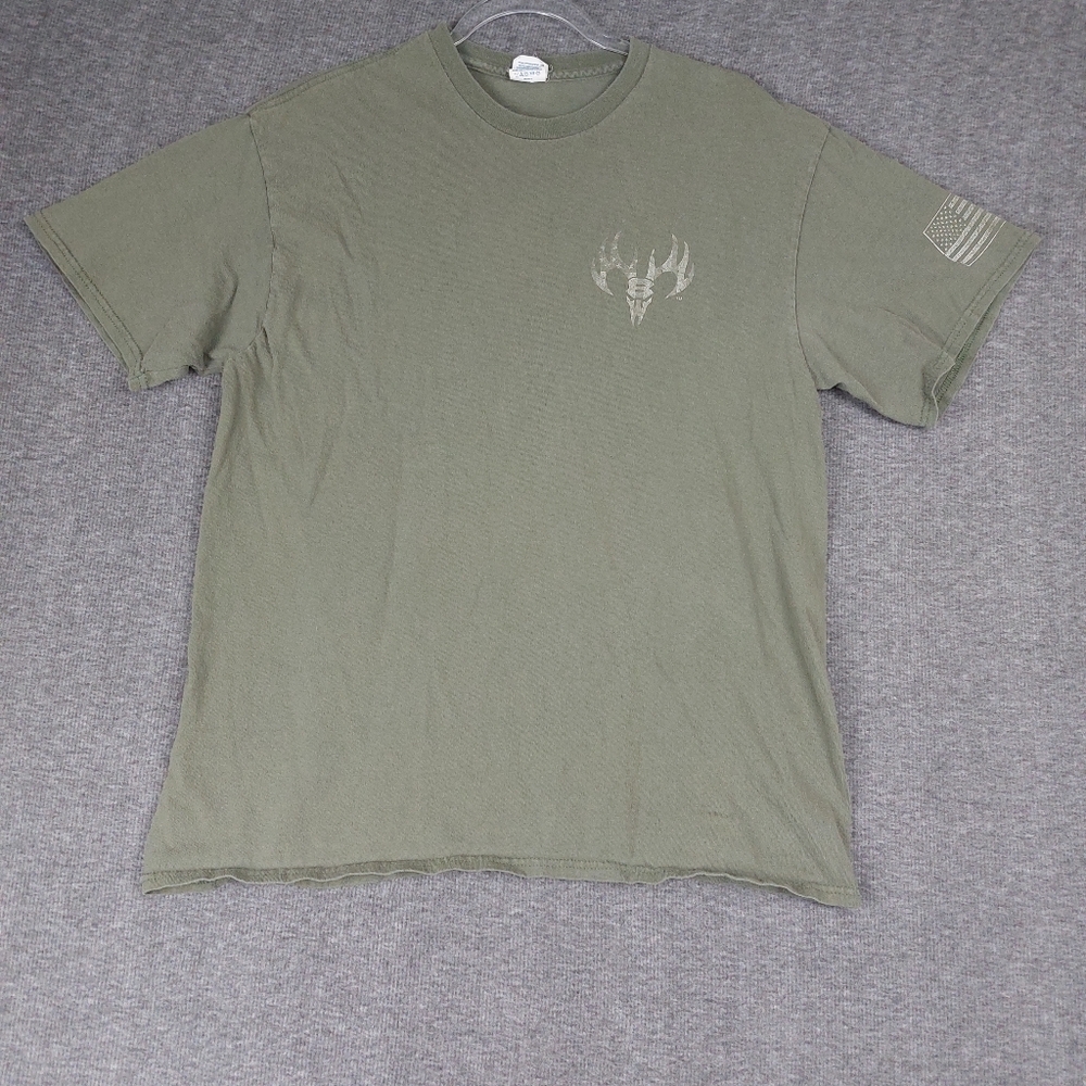 DELTA PRO WEIGHT MENS GREEN BUCK WEAR CREW NECK SHORT SLEEVE TSHIRT SIZE LARGE
